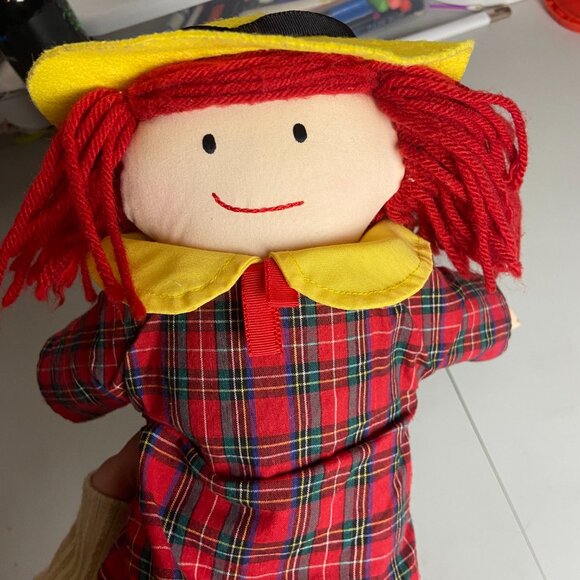 Vintage Eden 1994 Maeline Soft Toy Rag Doll Hat Plush Girl 15" - Picture 5 of 6